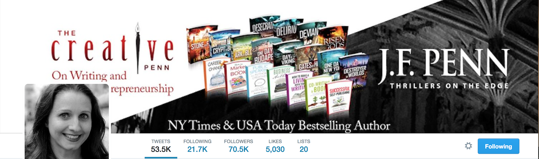 authors on twitter
