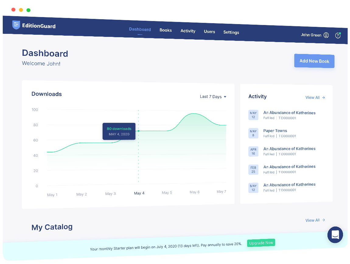 EditionGuard download activity